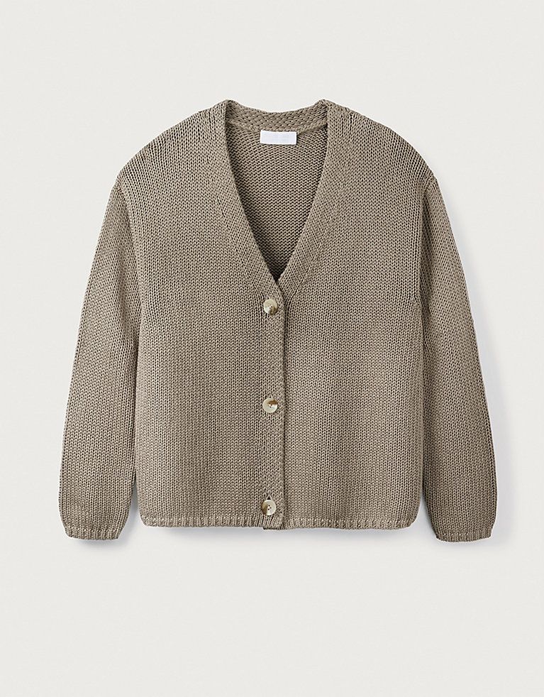 Cotton V-Neck Cardigan | Jumpers & Cardigans | The  White Company | The White Company (UK)