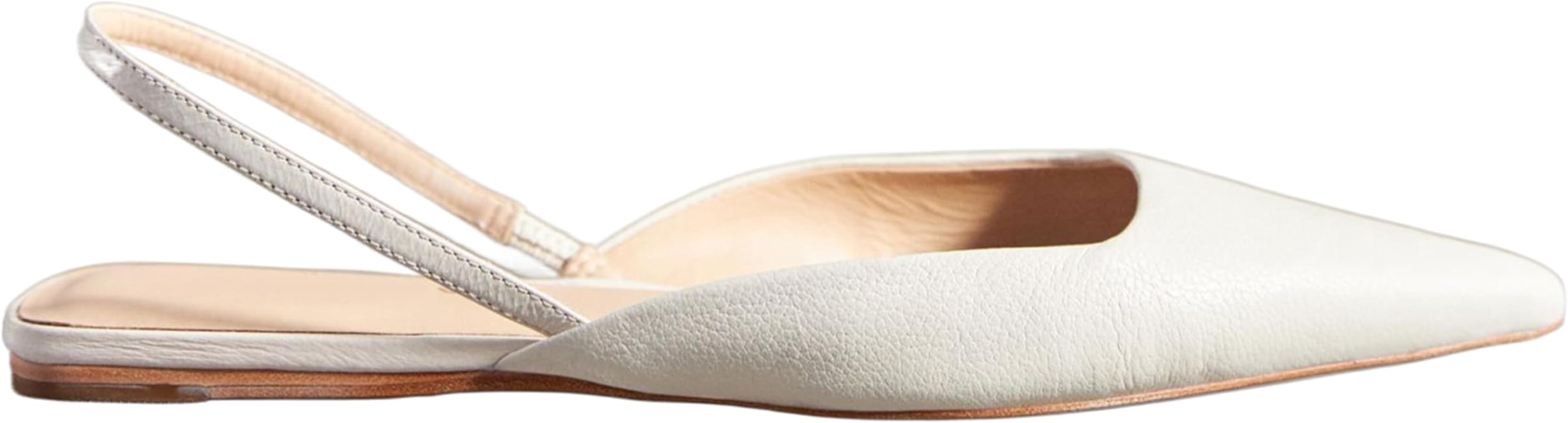 Slingback Flats for Women Slip On Pointed Toe Casual Mule Shoes | Amazon (US)