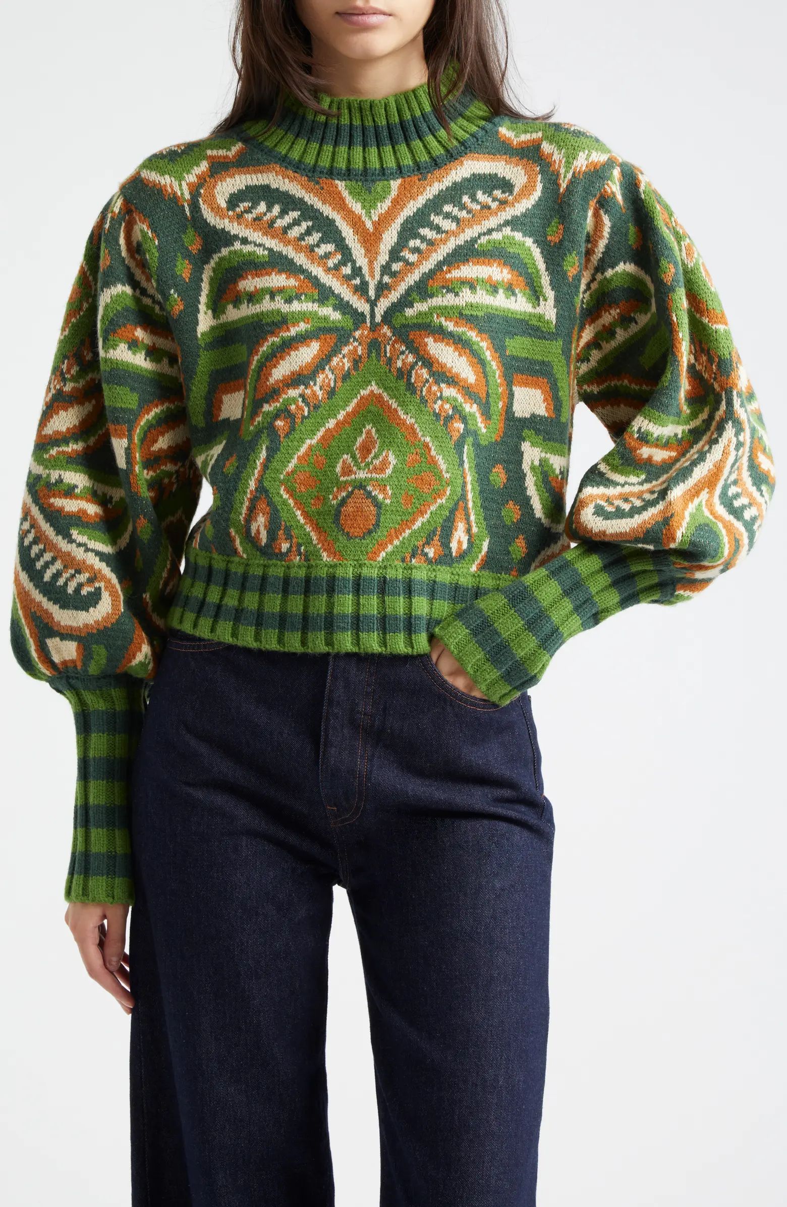 Pineapple Ikat Jacquard Sweater | Nordstrom