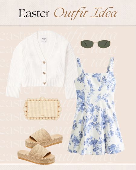 Easter outfit idea 🐰 floral dress, cardigan and sandals 

#LTKSeasonal #LTKfindsunder100 #LTKstyletip