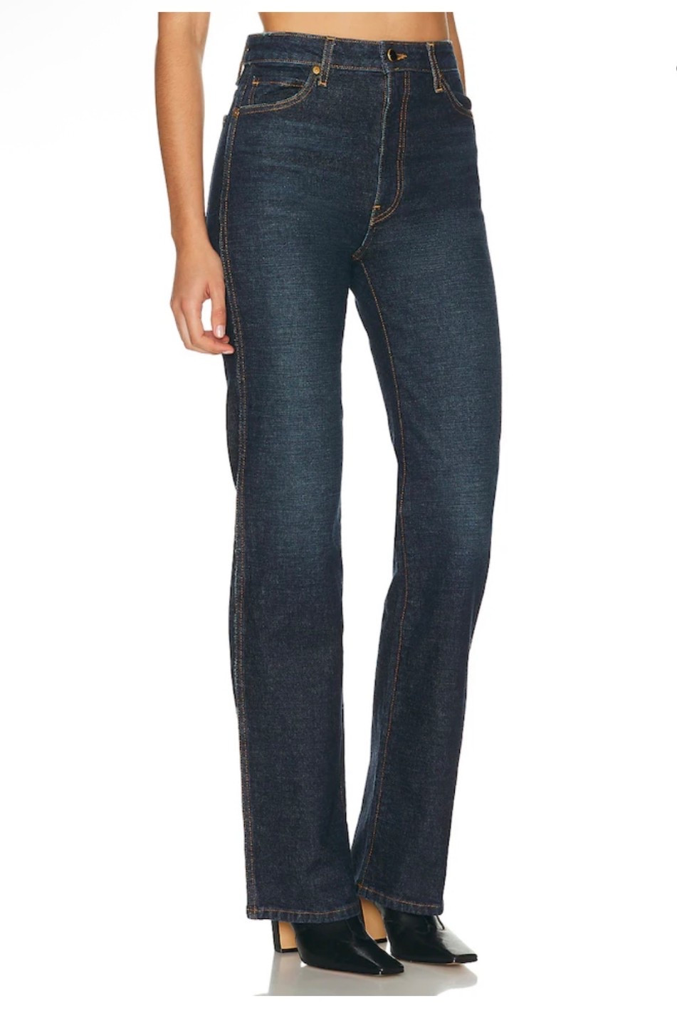 Dark denim. So chic and luxe! These are a spend and a splurge  

#LTKootd