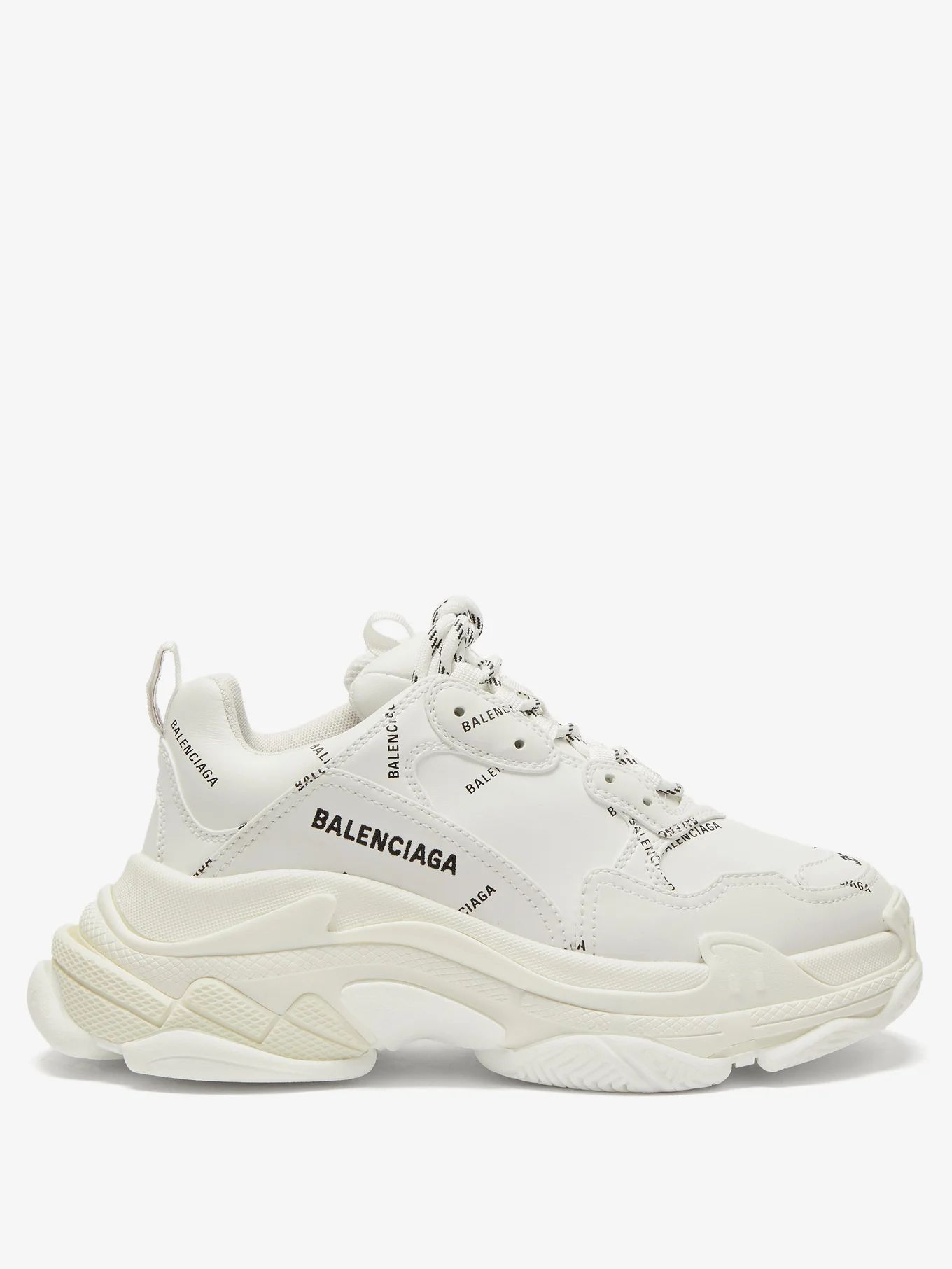 Triple S faux-leather trainers | Balenciaga | Matches (UK)
