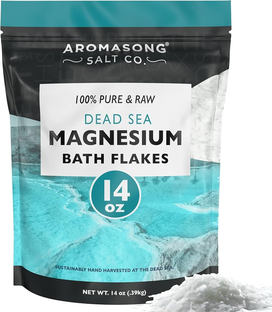 Aromasong Magnesium Flakes from The Dead Sea, 14 OZ. Resealable Pack- Muscle Relaxing Magnesium C... | Amazon (US)