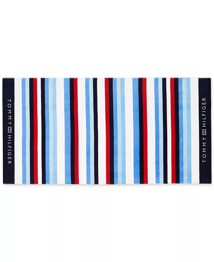 Classic Corp Stripe Beach Towel | Macys (US)