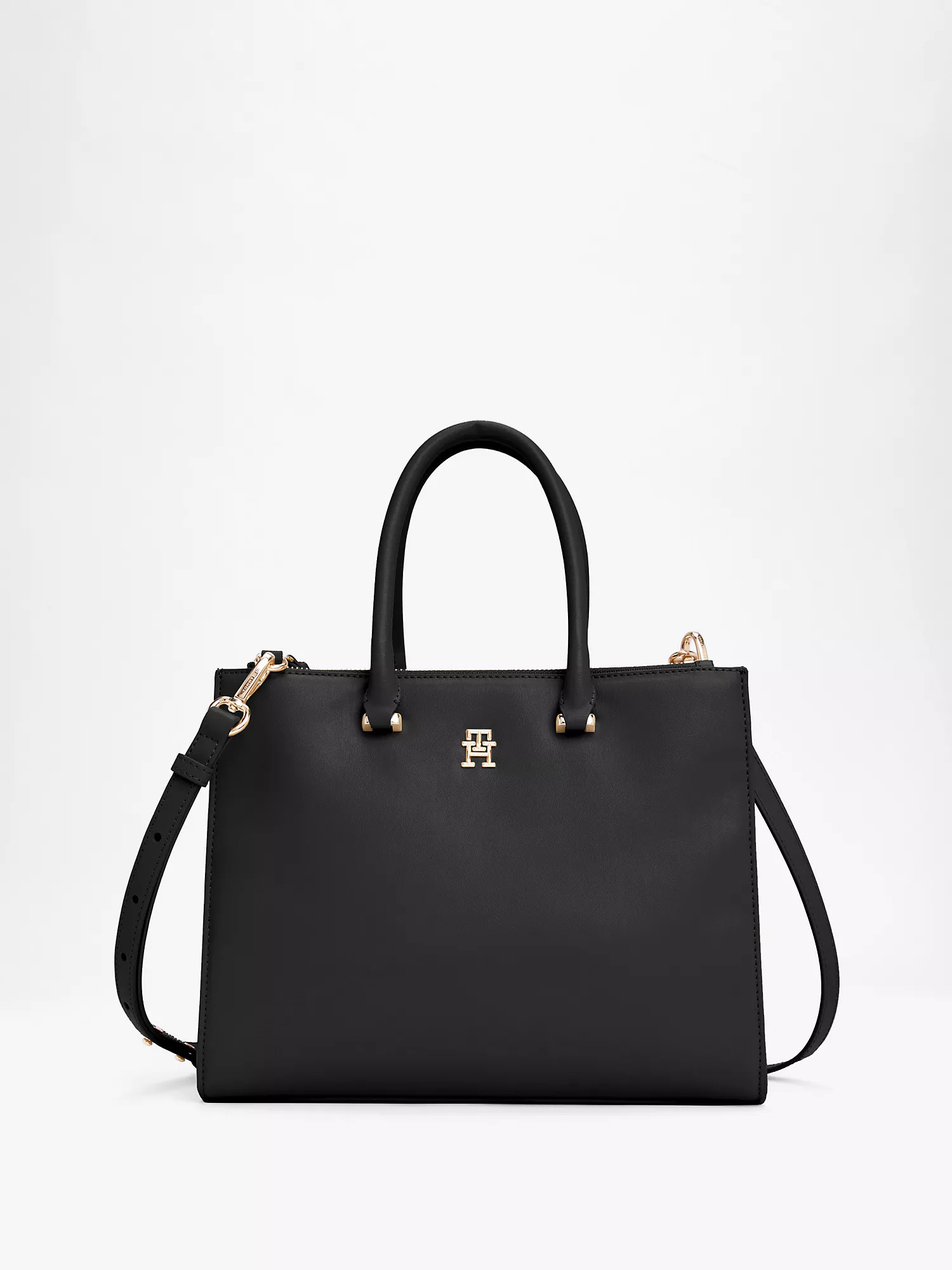 Monogram Plaque Medium Tote | Tommy Hilfiger | Tommy Hilfiger (US)