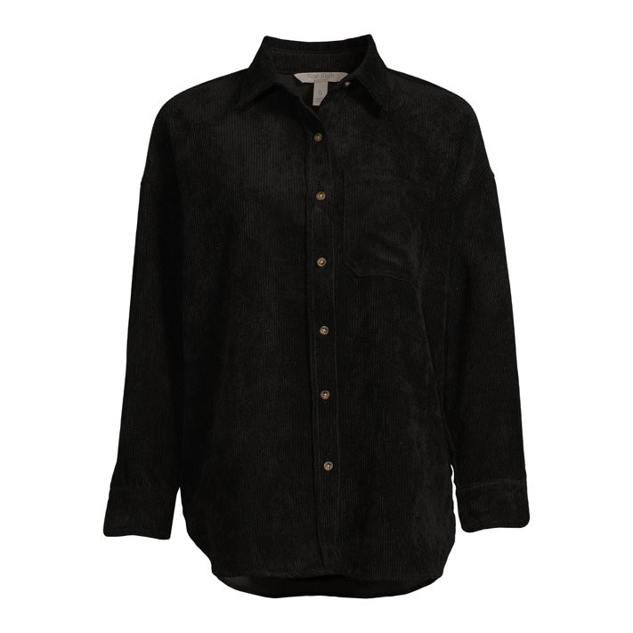 Nine.Eight Women’s Corduroy Shacket - Walmart.com | Walmart (US)