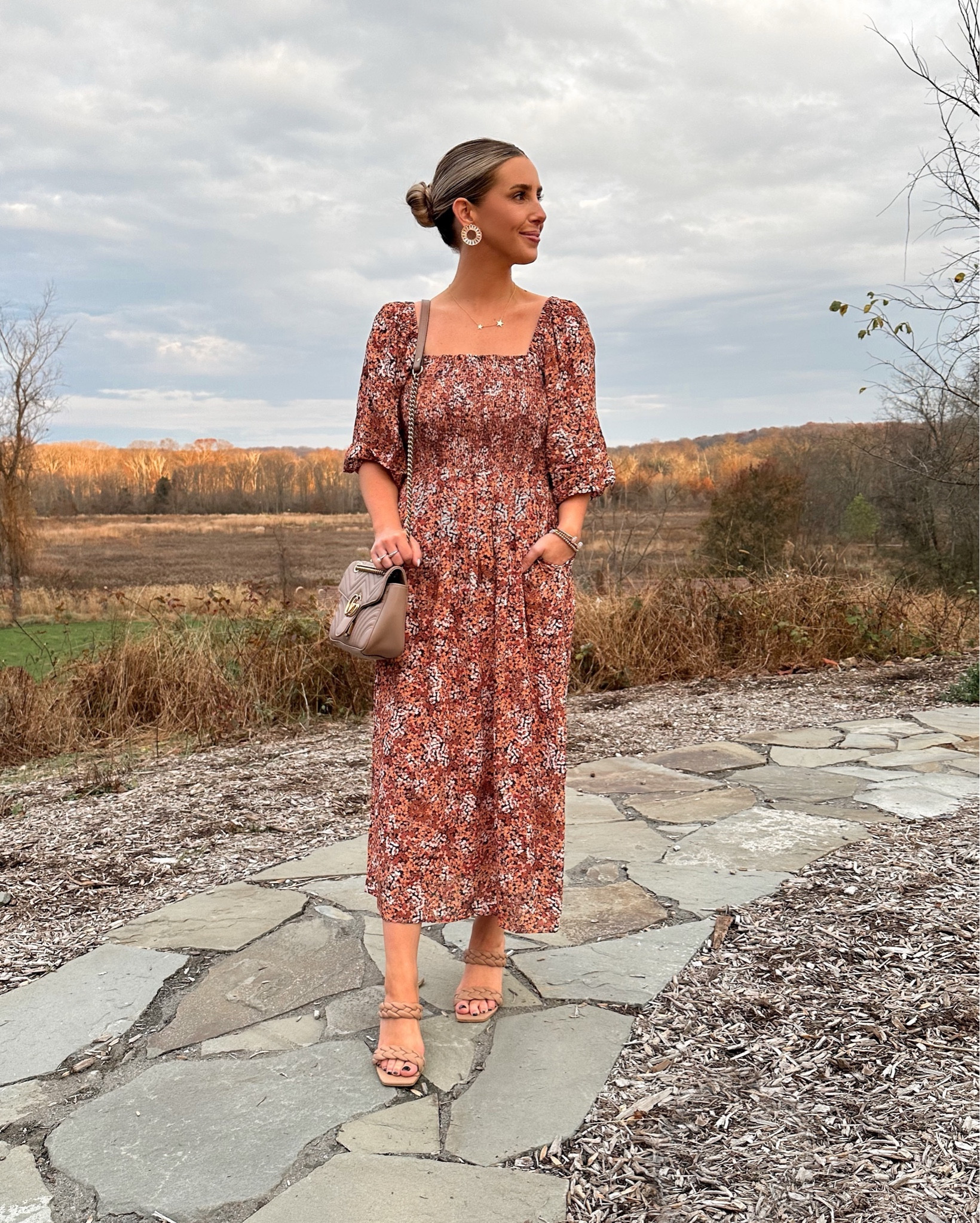 Fall wedding guest dress — so comfy and has pockets! 

#LTKSeasonal #LTKwedding