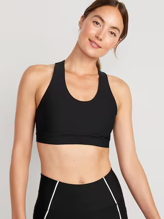 Medium Support PowerSoft Cross-Back Sports Bra for Women | Old Navy (US)