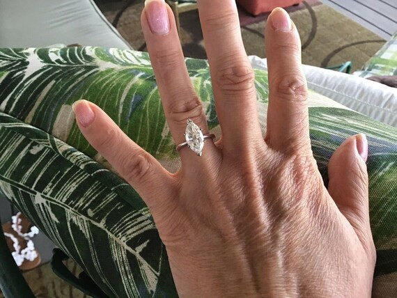 Marquise Cut Engagement Ring, Marquise Cut Ring, 1.60ct Marquise Cut,Solitaire Ring, Solitaire ma... | Etsy (US)