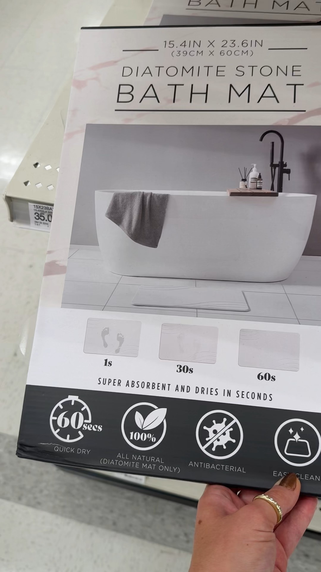 Cool new Target find! This modern stone diatomite bath tray dries practically instantly!

#LTKHome #LTKFindsUnder100 #LTKFamily