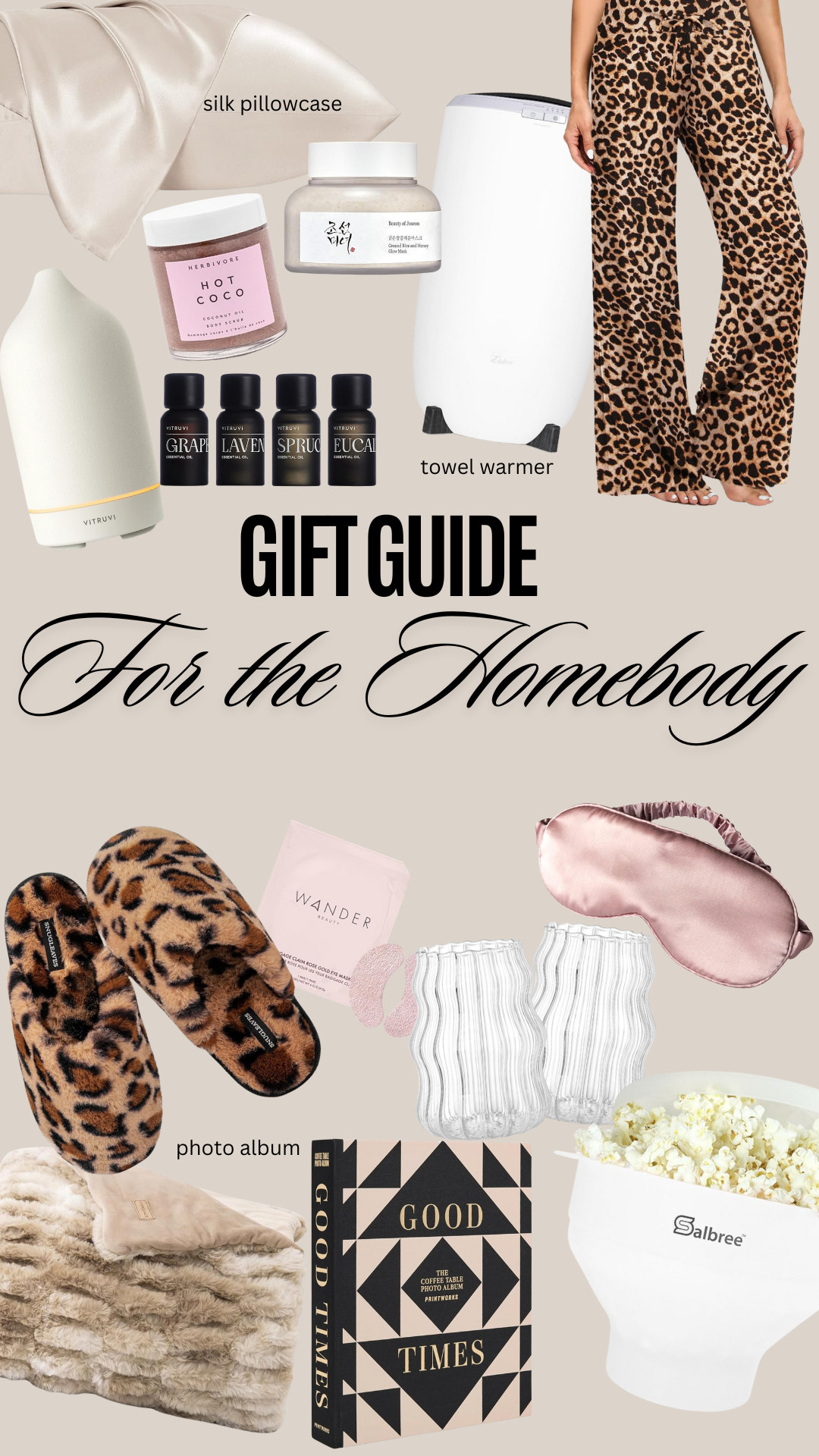 Gift guide for the homebody 🤍 cozy gifts for her  

 #LTKGiftGuide #LTKHoliday #LTKSeasonal