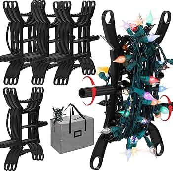 RUODON 12 Pack 11.8 Inch Christmas Light Storage Holder with Storage Bag All-Purpose Rope Winder ... | Amazon (US)