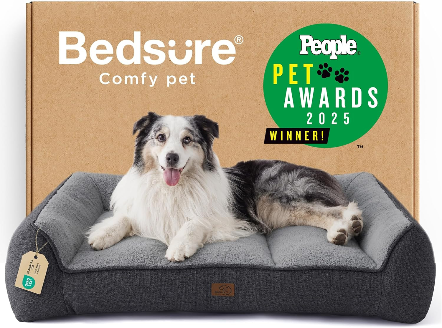 Bedsure SupportMax® Extra Thick Orthopedic XL Dog Beds Large Sized Dog | Amazon (US)
