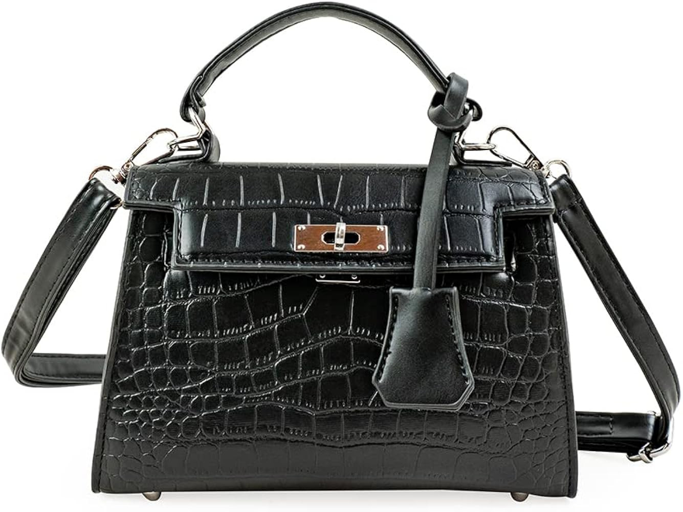 JBB Women Mini Purse Clutch Crocodile Crossbody Handbags Trendy Cute Structured Satchel Top Handl... | Amazon (US)