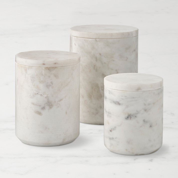 Williams Sonoma Marble Canisters | Williams-Sonoma