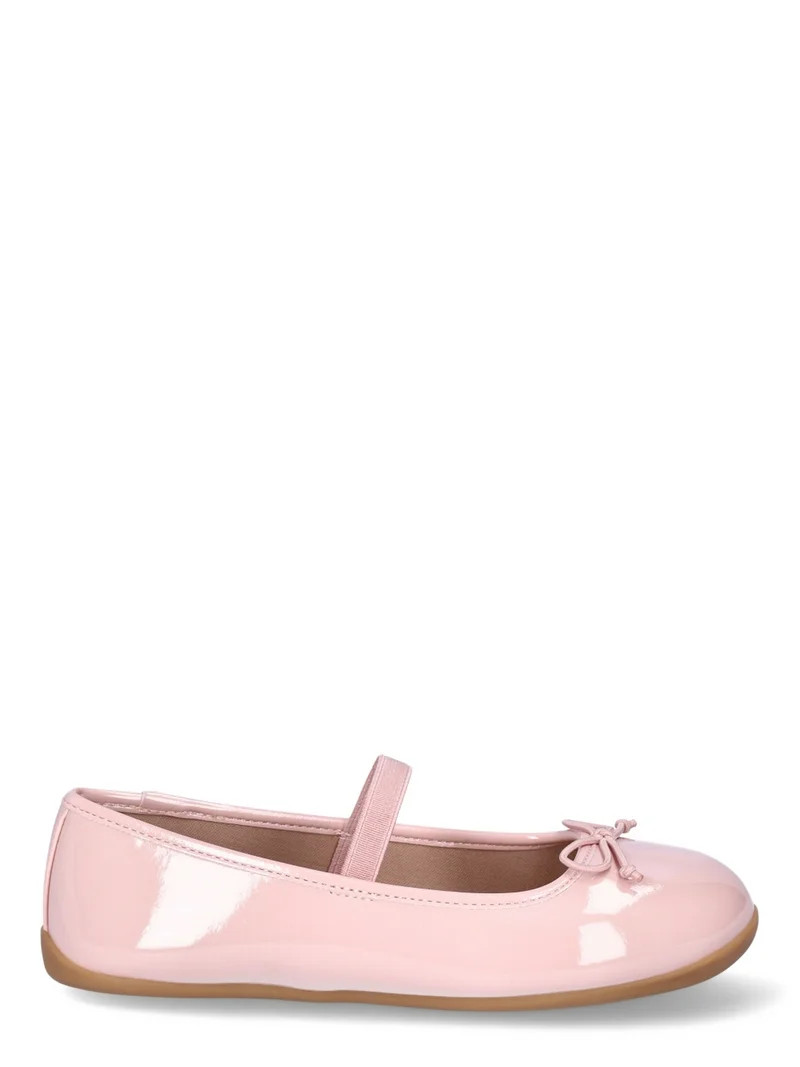 Wonder Nation Girls Bow Ballet Flats - Walmart.com | Walmart (US)