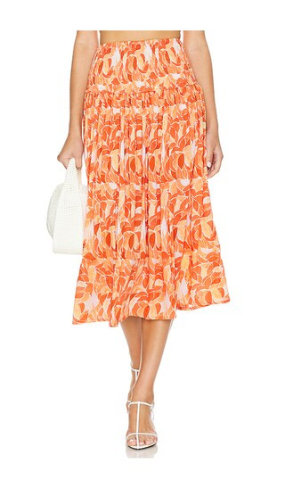 Havana Skirt in Scattered Petals Gold | Revolve Clothing (Global)