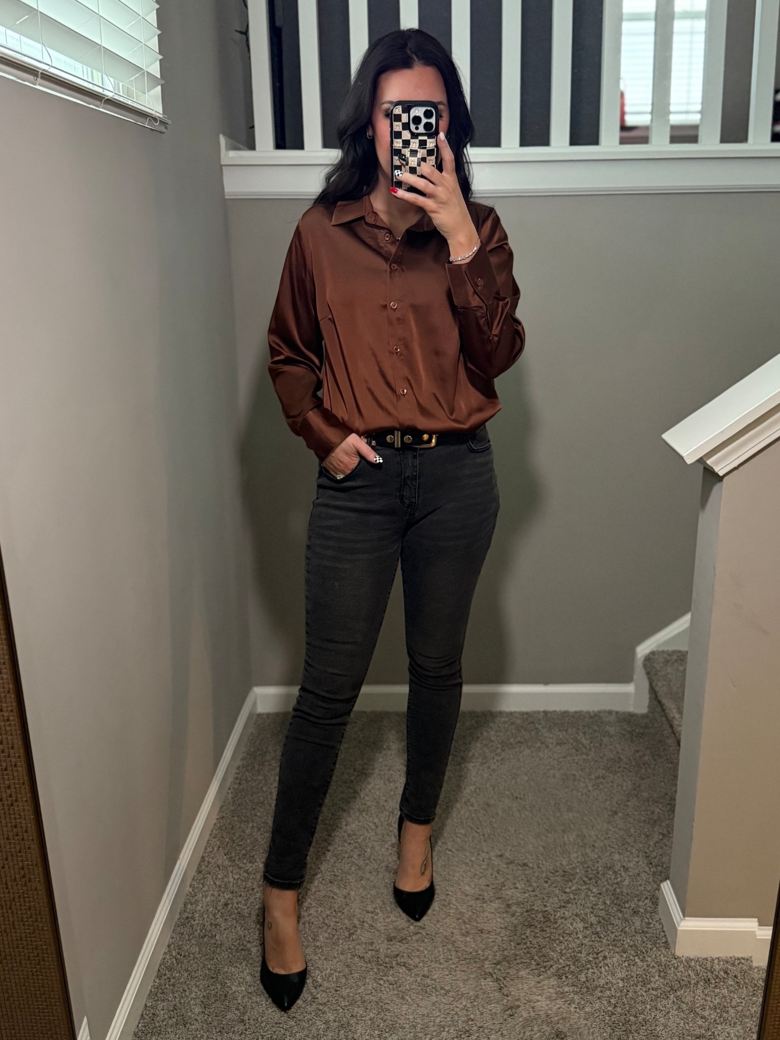 Thanksgiving style that is also perfect for your corporate / office job!

Top- size Medium
Jeans- size Small 

#LTKmomlife #LTKWorkwear #LTKHoliday