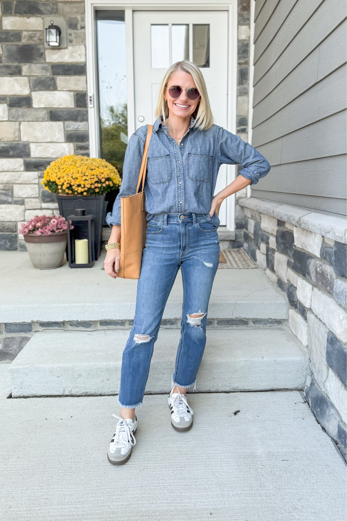 What I wore. Cider mill outfit. Denim on denim. This outfit is mostly thrifted so I linked similar items! 

#LTKSeasonal #LTKStyleTip #LTKOver40