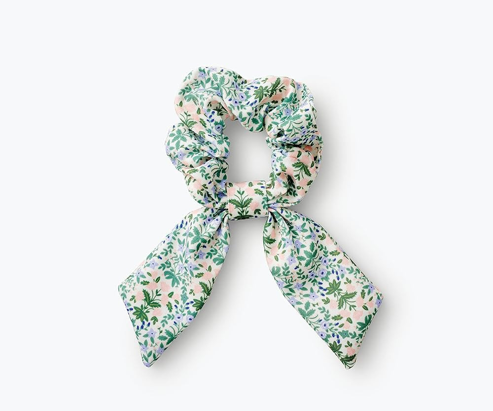RIFLE PAPER CO. Lottie Scrunchie, 100% Polyester, Digitally Printed, 3.5" Diameter, Scarf Tie for... | Amazon (US)