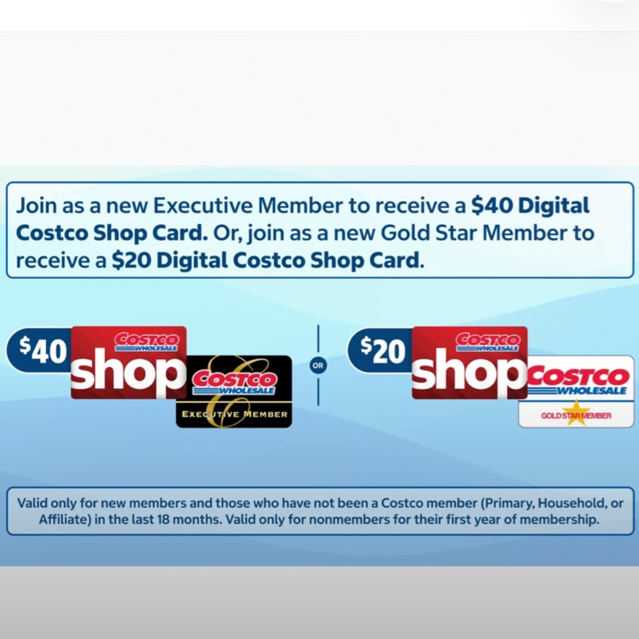 Want to be a Costco member? Get $40 back in a Costco Shop Card when you sign up to be an Executive member or $20 Shop card for the regular membership for a limited time!

#LTKdayinmylife #LTKmomlife #LTKOver40