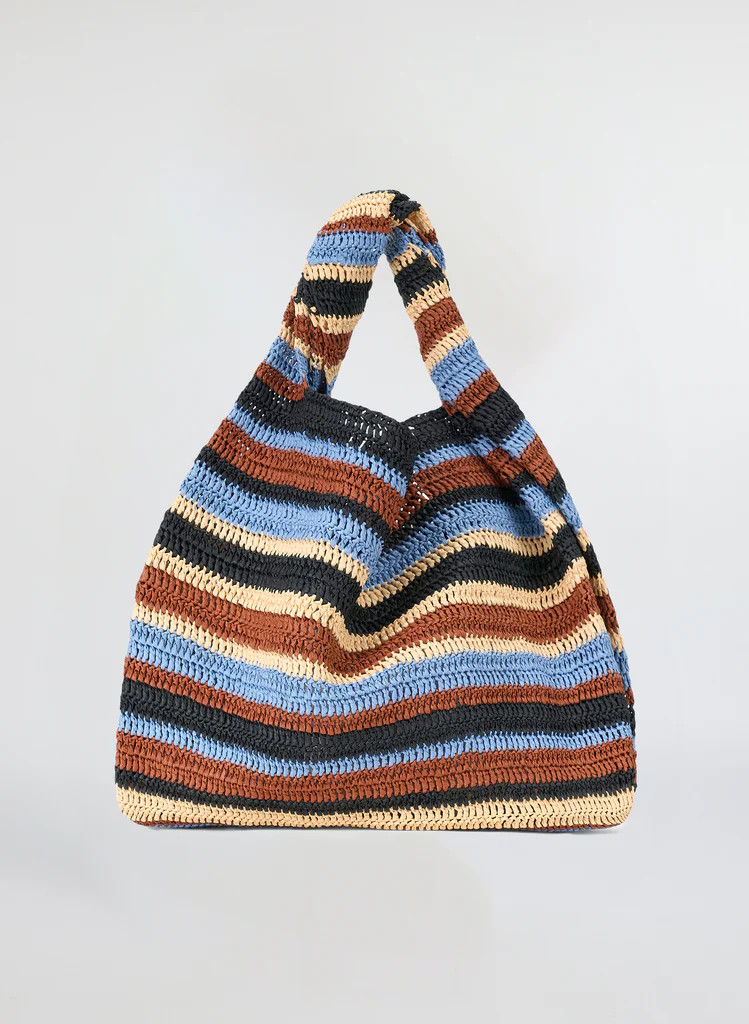 Gia Striped Raffia Bag | A.L.C