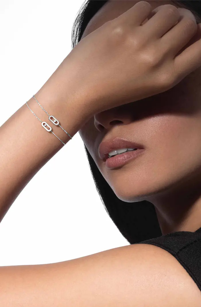 Care Diamond Pavé Station Chain Bracelet | Nordstrom