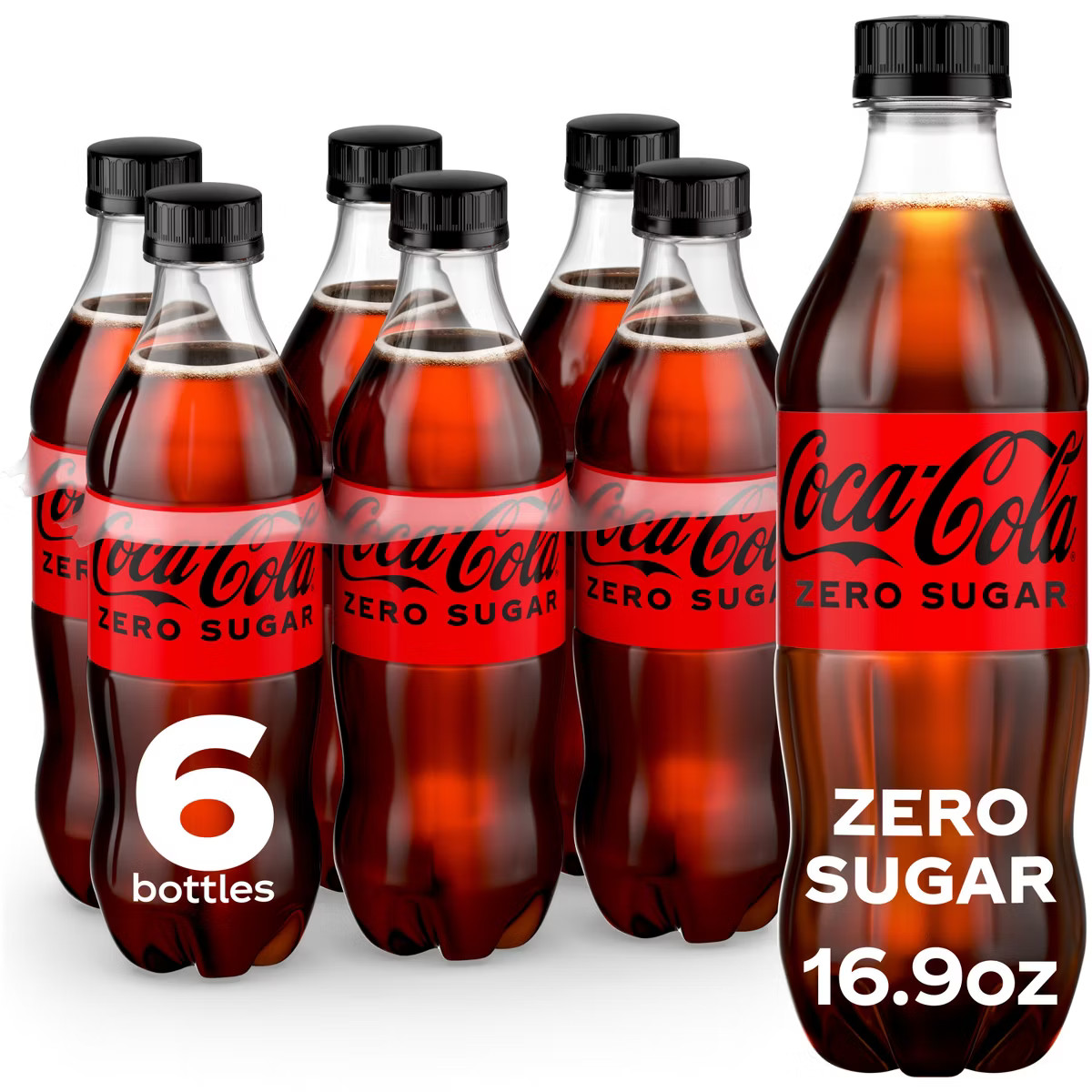 Coca-Cola Zero Sugar Soda - 6pk/16.9 fl oz Bottles | Target