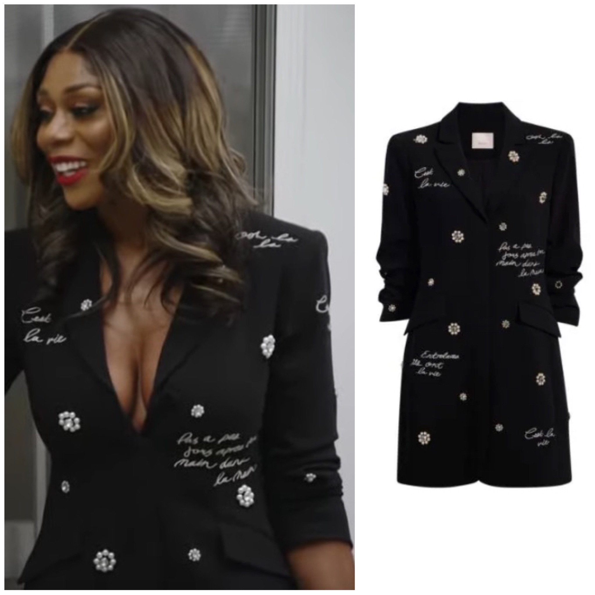 Nneka Ihim’s Embellished Blazer Dress