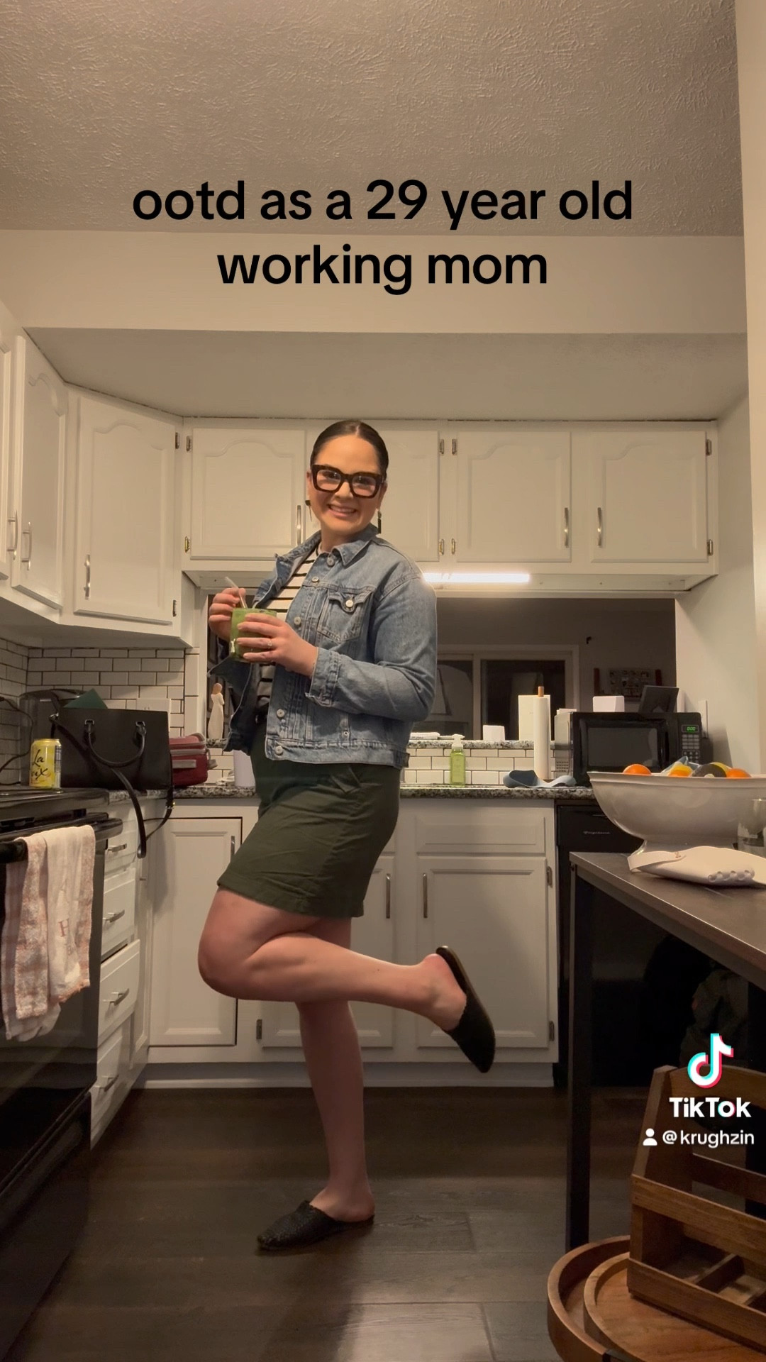 easy outfit for work on this wednesday!! 
striped tank top, black and white stripes
green utility skirt, green skirt
denim jacket, jean jacket 
black mules, black flats, black belt 

#LTKMidsize #LTKFindsUnder100 #LTKWorkwear