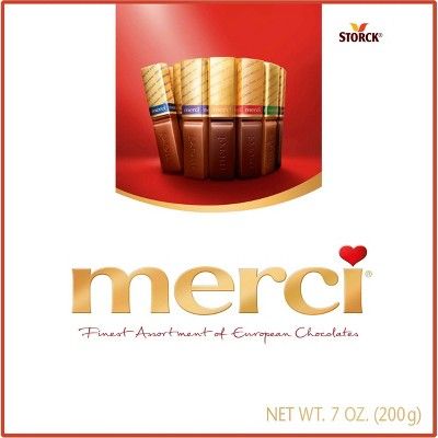 Merci Finest Assortment of European Chocolates, Candy Gift Box - 16ct/7oz | Target