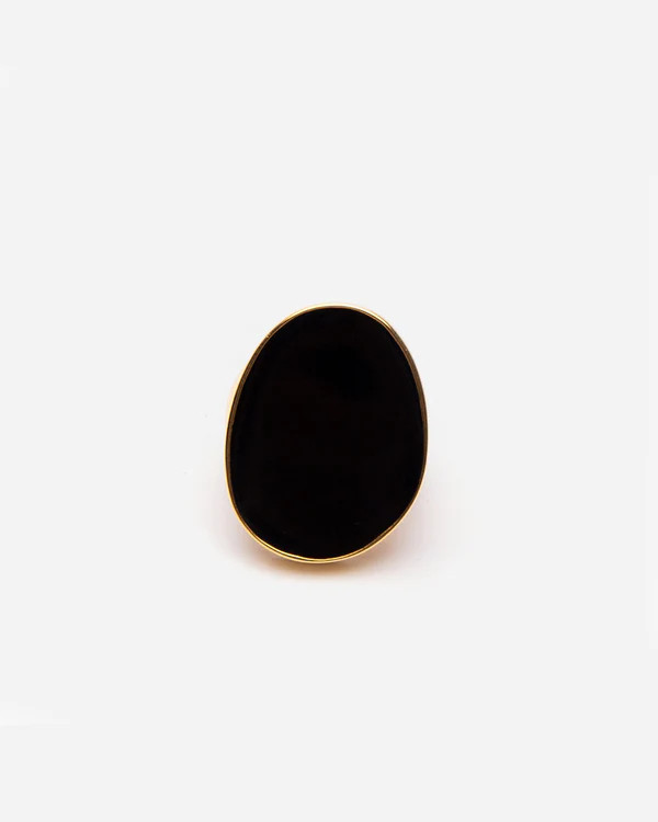 Enamel Palette Ring - Black | Frances Valentine