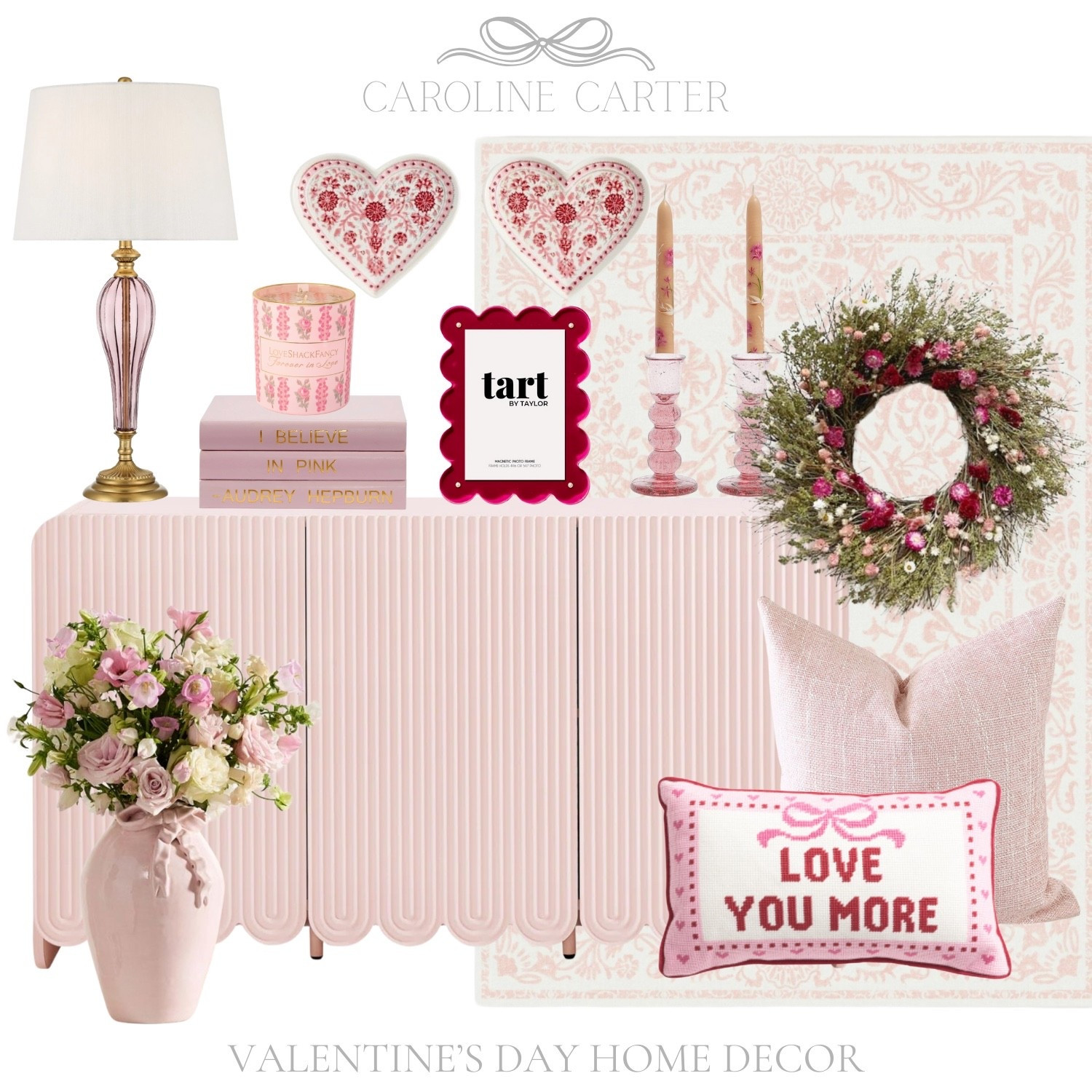 Soft pinks, vintage charm, and the sweetest Valentine touches 💗✨

Valentine’s Day decor, pink home decor, grandmillennial style, feminine home, romantic decor, heart decor, pink accents, cottage charm, vintage inspired home, Valentine home styling, valentines day decor

#LTKSeasonal #LTKFindsUnder100 #LTKHome