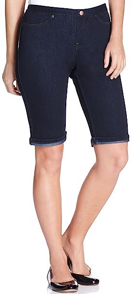 Hue Original Jeans Boyfriend Shorts Midnight Rinse Size X-Small (0-2) | Amazon (US)