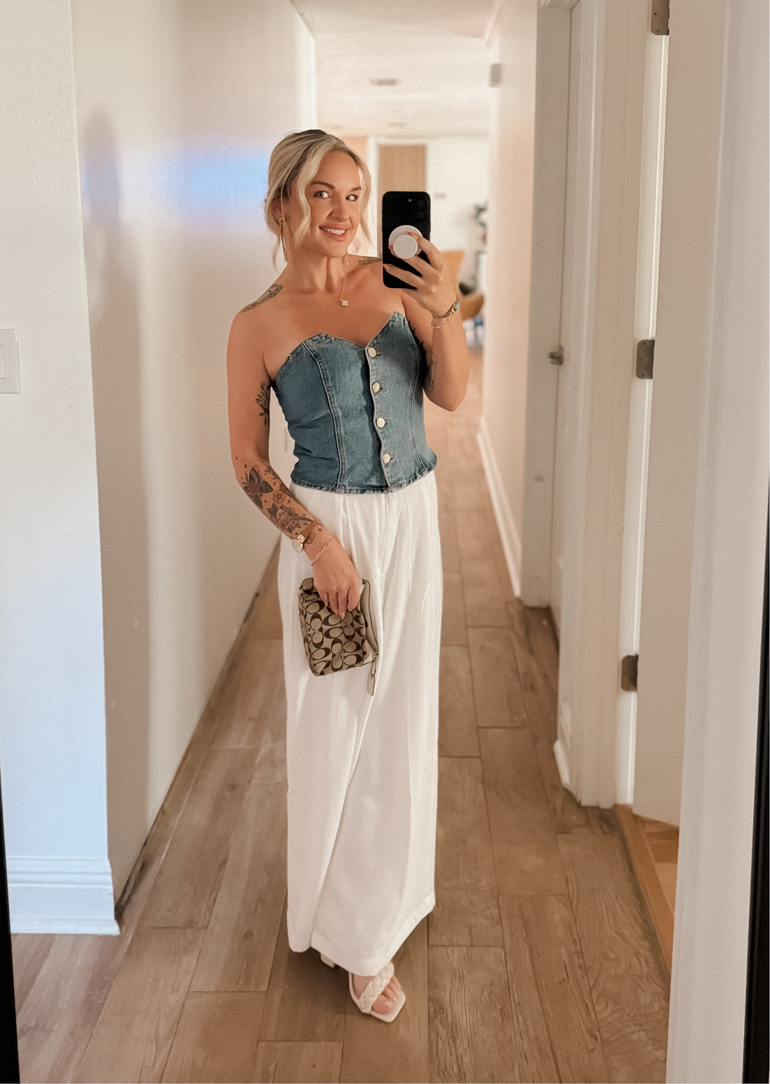 Doesn’t denim and white go so well together!! Love both of these pieces as they can be dressed up as seen or dressed down! 

I wear a size small short or 4 short in the pants - make sure you order the thick version. :) 



#petitefashion #petite #amazonfinds

#LTKFindsUnder100