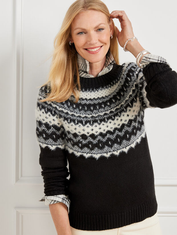Jacquard Crewneck Sweater - Fair Isle | Talbots