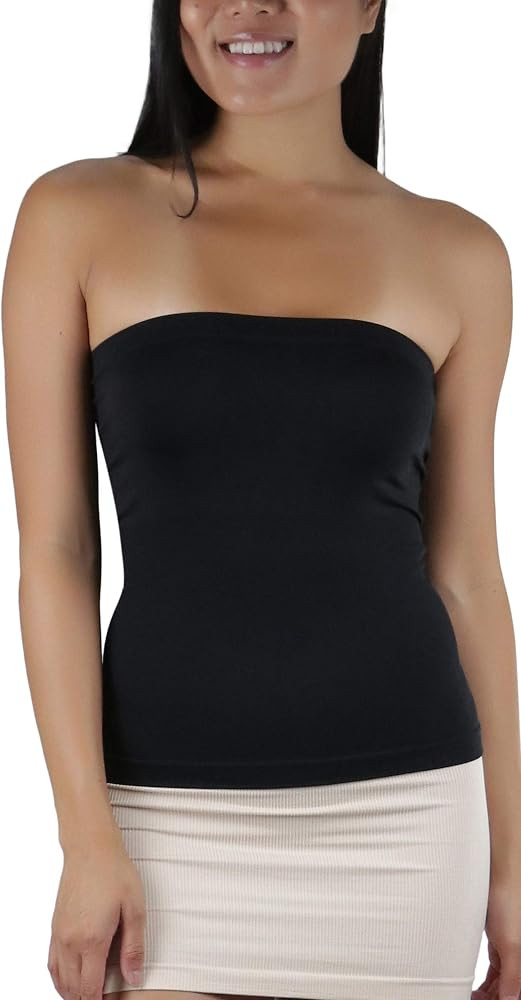 ToBeInStyle Women’s Gorgeous Summer Bodycon Hourglass Strapless Tube Top | Amazon (US)