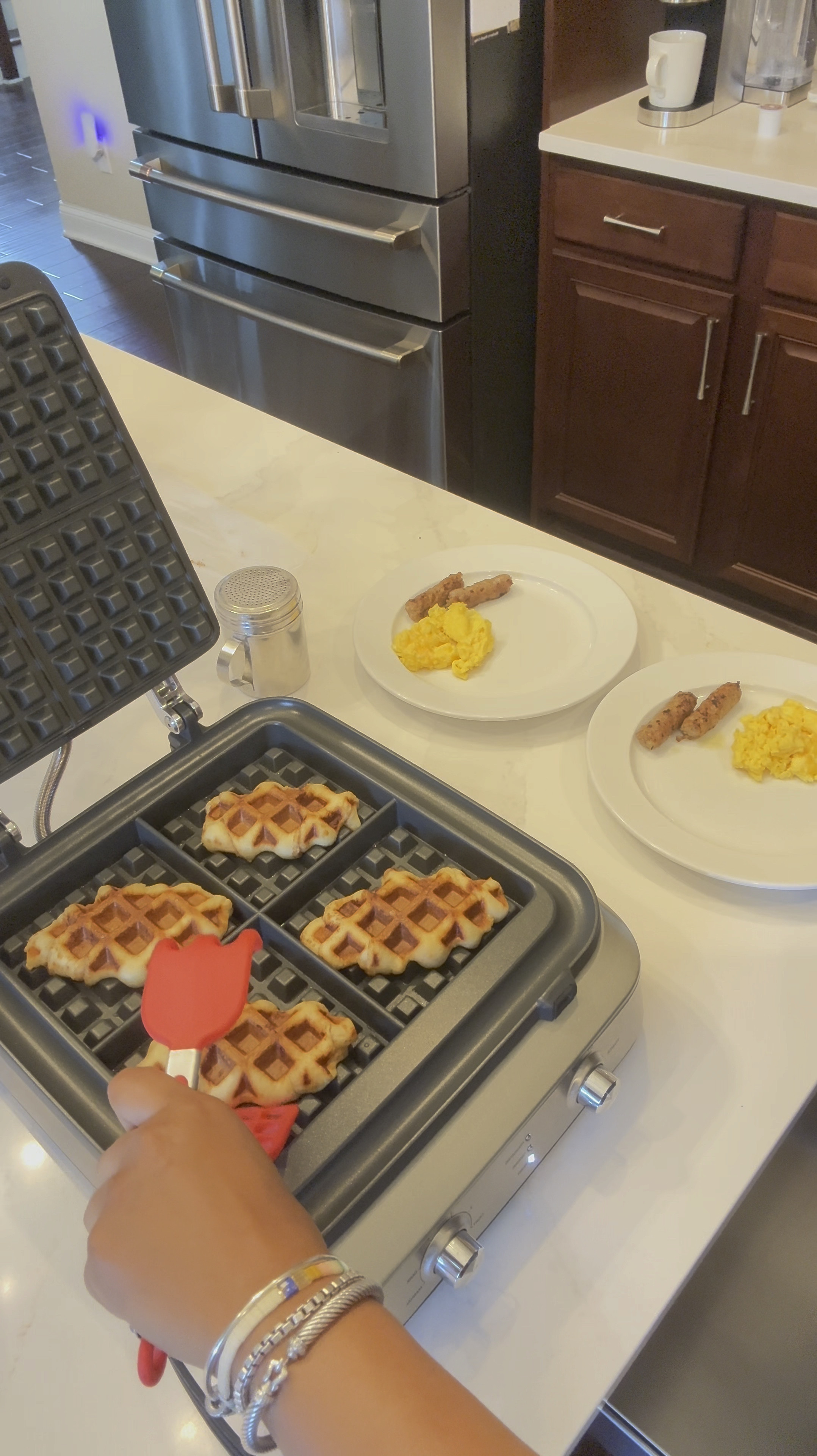 I splurged a bit buying this Breville Waffle Maker but I’ve had it for years and it both looks and works like the first day I used it! 
It has so many great features and clean up is fast and easy. Be sure to save this to your cart before Prime Day starts July 16th! 

#LTKSeasonal #LTKHome