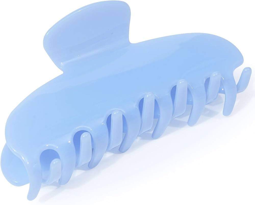 ACECHA 4.1" Large Hair Claw for Thick Hair - Blue Acetate French Clip, Strong Hold Heavy Duty Hai... | Amazon (US)