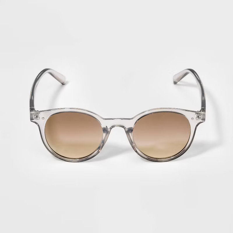 Kids' Round Sunglasses - art class™ Gray | Target