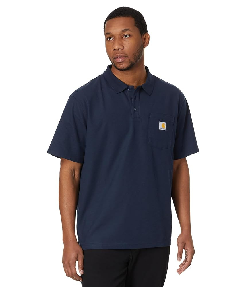Carhartt Men's Loose Fit Midweight Short-Sleeve Pocket Polo | Amazon (US)