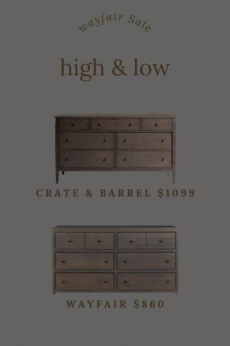 This crate and barrel dresser has been my favorite. I’ve been looking for a similar style for over a year and finally found this from Wayfair, under $1000 large dresser, dark, brown dresser, bedroom, furniture, furniture.

#LTKStyleTip #LTKHome #LTKSaleAlert