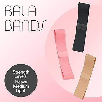 Bala Bands Resistance Bands for Women & Men, 3-Pack - Elastic Exercise Bands for Working Out - Wr... | Amazon (US)
