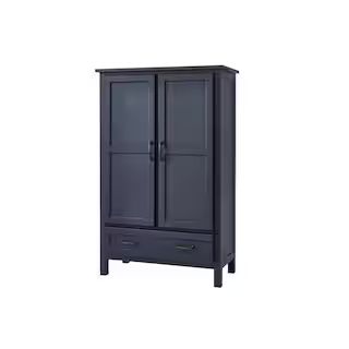 Midnight Blue Wood Kitchen Pantry (30 in. W x 47 in. H) | The Home Depot