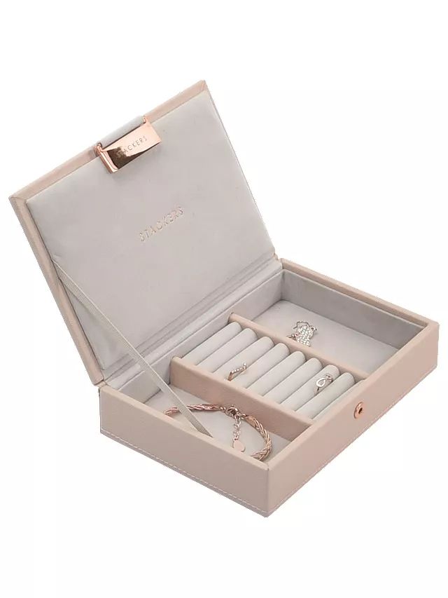 Stackers Mini Jewellery Box Lid, Blush Pink | John Lewis (UK)