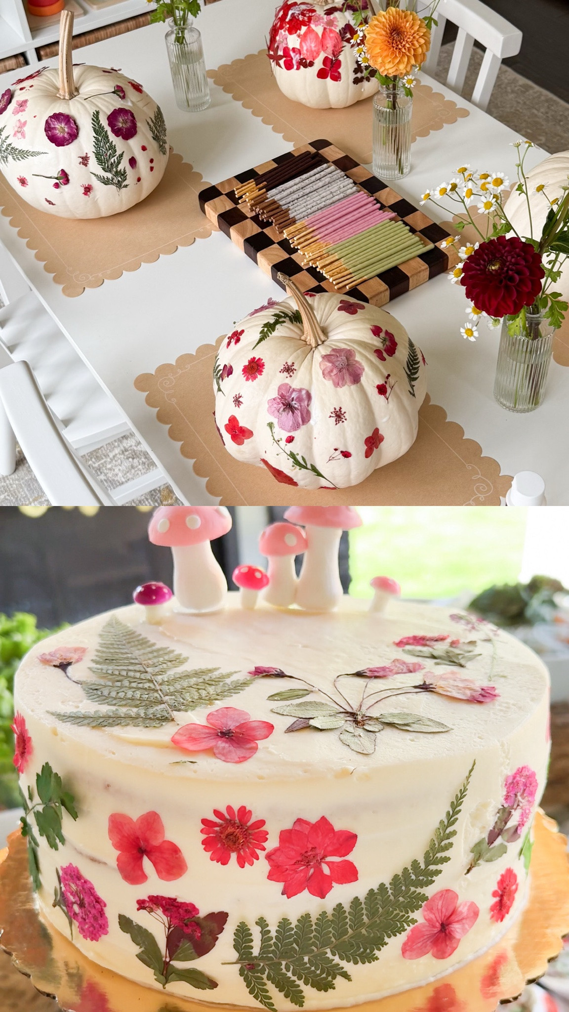 PRESSED FLOWERS ON SALE!
Put them on pumpkins, cake, lanterns, candles or bookmarks!