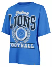 '47 Women's Detroit Lions Blue Ring True Short Sleeve T-Shirt | DICK'S Sporting Goods