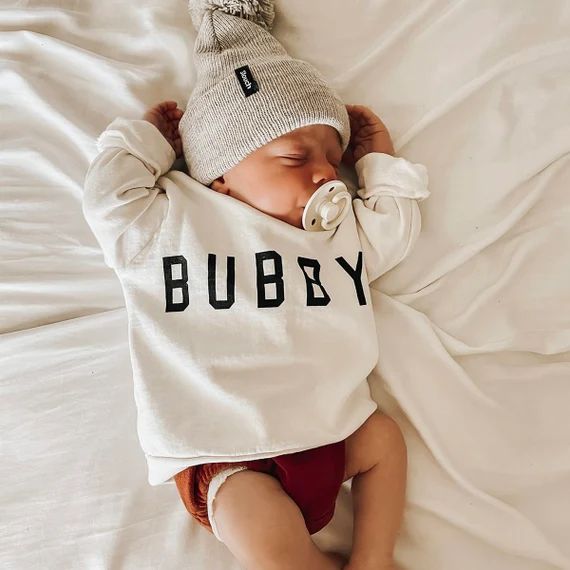 Baby Powder "Bubby™" Everyday Boys Sweatshirt | Etsy (US)