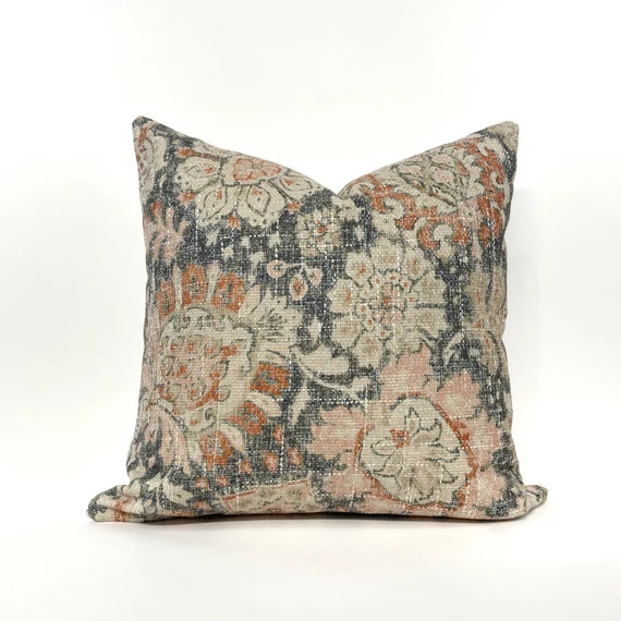 Terra cotta medallion pillow cover | Etsy (US)