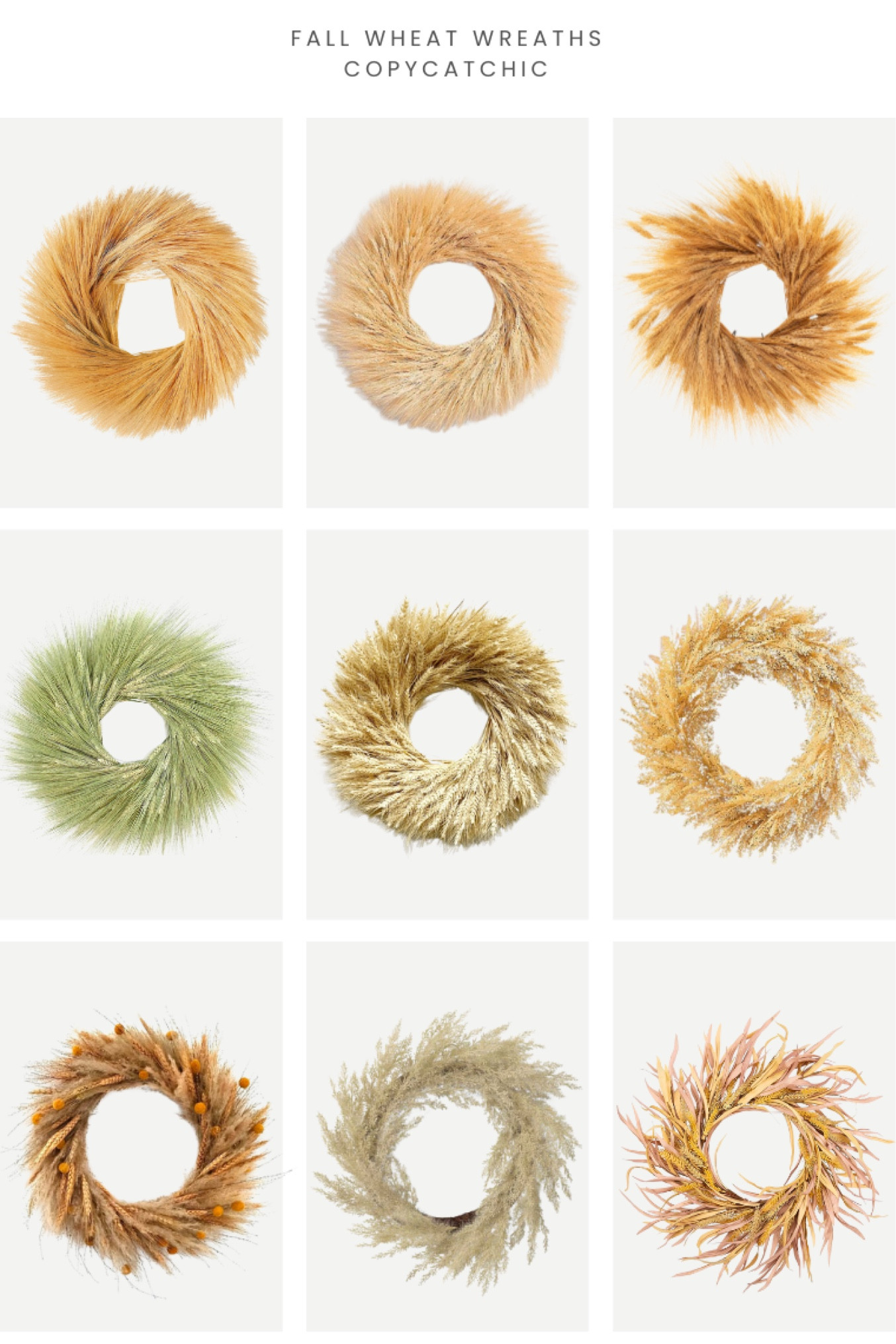The best fall harvest wheat wreaths for every budget 

#LTKSeasonal #LTKhome